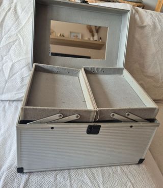 Maletín Maquillaje Profesional Plata 