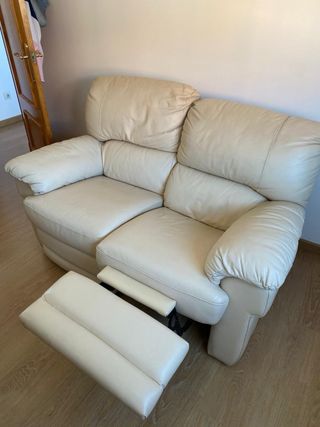 Sofá de 2 plazas beige