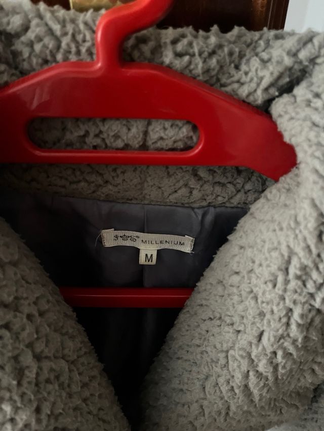 Abrigo borreguito gris