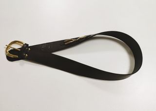 Cintura donna ecopelle marrone scuro anni '90