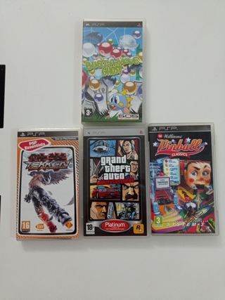 Juegos PSP: Tekken, GTA, Bust-a-Move, Pinball