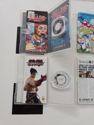 Juegos PSP: Tekken, GTA, Bust-a-Move, Pinball