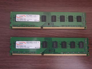 8Gb RAM CSX DDR3 1333Mhz DIMM 2X4Gb 