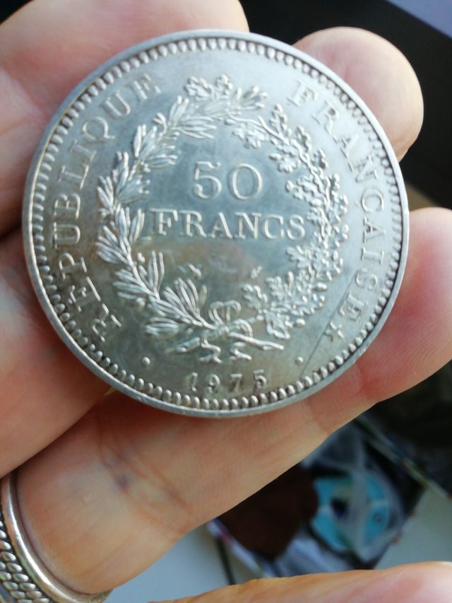 Moneda Plata Libertad Igualdad Fraternidad