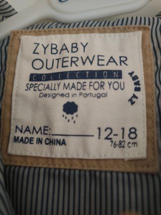 Chaqueta+gabardina 12-18 meses
