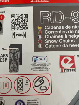 Cadenas para nieve RD-9