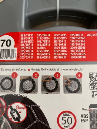 Cadenas para nieve RD-9