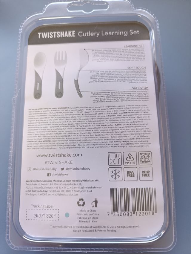 Cubiertos Twistshake para bebés (6 meses+)