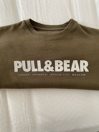 Sudadera Pull&Bear Verde Oliva