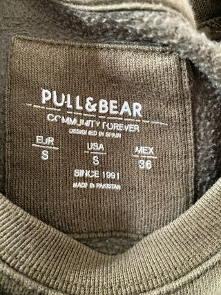 Sudadera Pull&Bear Verde Oliva
