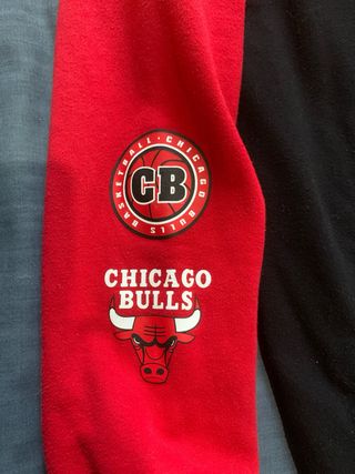 Chaqueta NBA Chicago Bulls Negra y Roja
