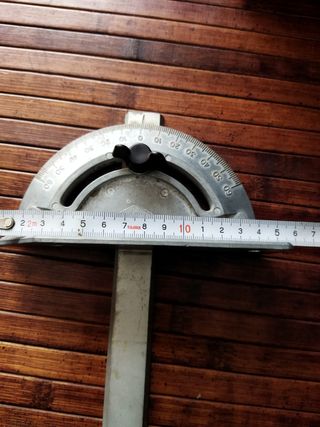 Goniometro de precision para sierra de mesa