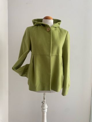 Abrigo Corto Verde Cortefiel Talla S