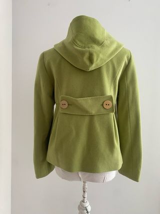 Abrigo Corto Verde Cortefiel Talla S