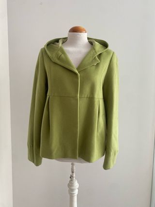 Abrigo Corto Verde Cortefiel Talla S