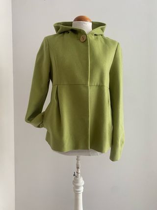 Abrigo Corto Verde Cortefiel Talla S