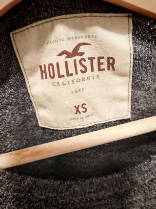Jersey Hollister Gris y azul Talla XS