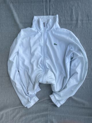 Chaqueta Deportiva Lacoste Vintage Talla L Blanca