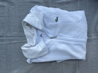 Chaqueta Deportiva Lacoste Vintage Talla L Blanca