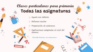Clases particulares de primaria