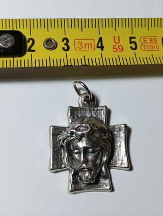 Colgante Cruz Jesús Plata
