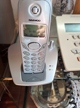 Teléfono Inalámbrico Daewoo Plateado