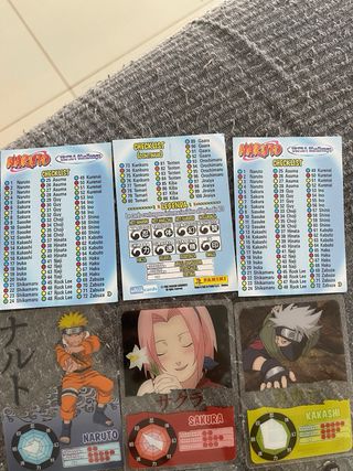 Cromos Naruto Lamincards 2002 y cromos DRAGONBALLZ