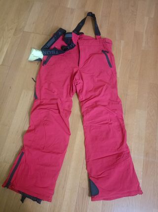 Pantalón de Nieve Tsunami Mujer Talla 42 Rojo