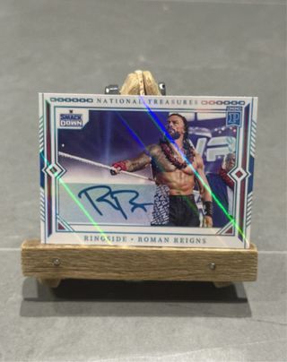 Card Roman Reigns autografo Panini. signa homemade