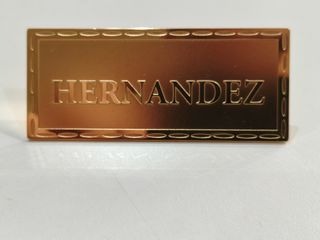 Anillo Placa Personalizada Oro ajustable 