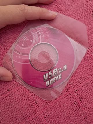 Pequeño CD USB 2.0 DRIVE Rosa