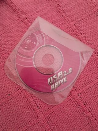 Pequeño CD USB 2.0 DRIVE Rosa
