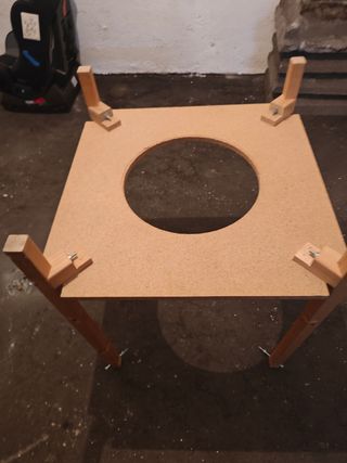 Mesa camilla redonda madera