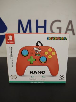 Switch Mando Nano Cable Rojo PowerA Super Mario