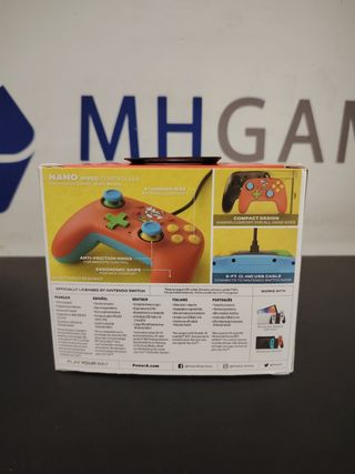 Switch Mando Nano Cable Rojo PowerA Super Mario