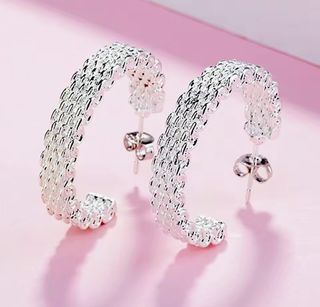 NUEVO Pendientes Aro Plata de 925