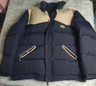 Abrigo I'gloo azul y beige hombre