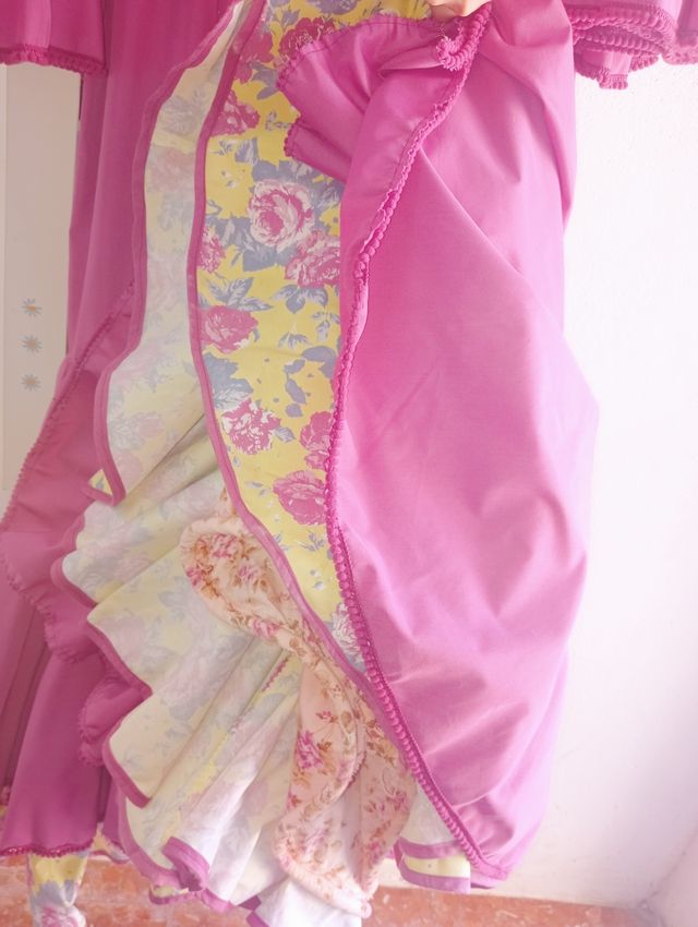 Traje de Flamenca Hecho a Medida, con flecos