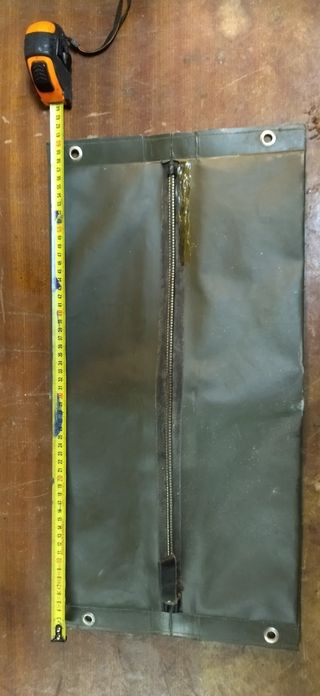 Bolsa estanca verde con cremallera