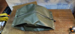 Bolsa estanca verde con cremallera