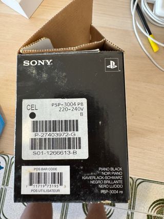 Caja PSP Sony Piano Black Slim & Lite