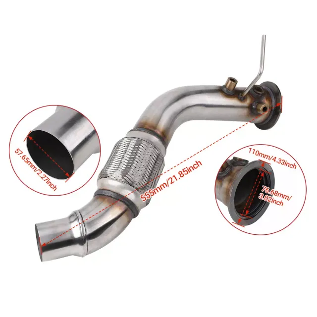 Downpipe 3" 76 mm - BMW E60 E61 530d 530 E90 E91