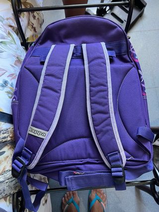 Mochila Kappa Morada con Diseño de Círculos