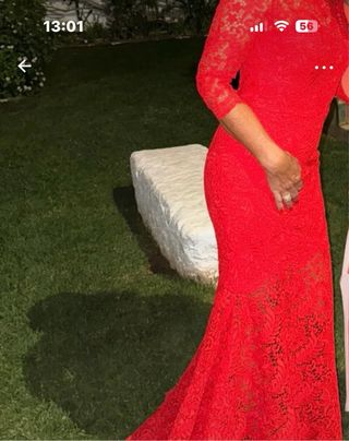 Vestido  rojo de fiesa o invitada de boda