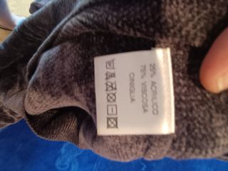 Jersey cuello redondo viscosa gris XL
