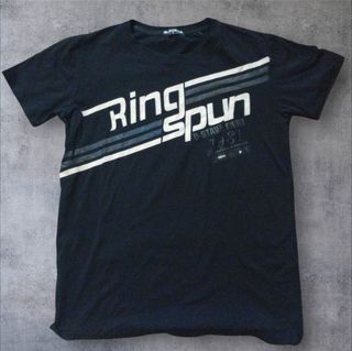 T-shirt Ring Spun uomo nera
