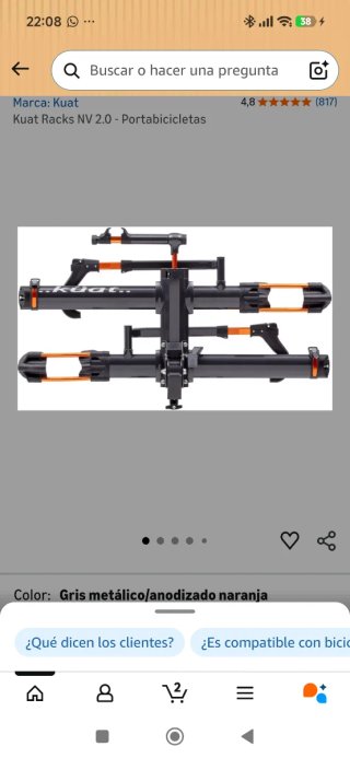 Portabicicletas Kuat nv 2.0