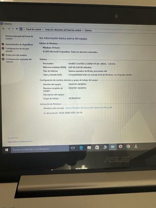 Portátil Asus 13 Táctil Plata