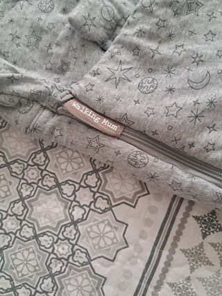 Funda moisés/carrito Walking Mum gris estrellas