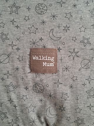 Funda moisés/carrito Walking Mum gris estrellas